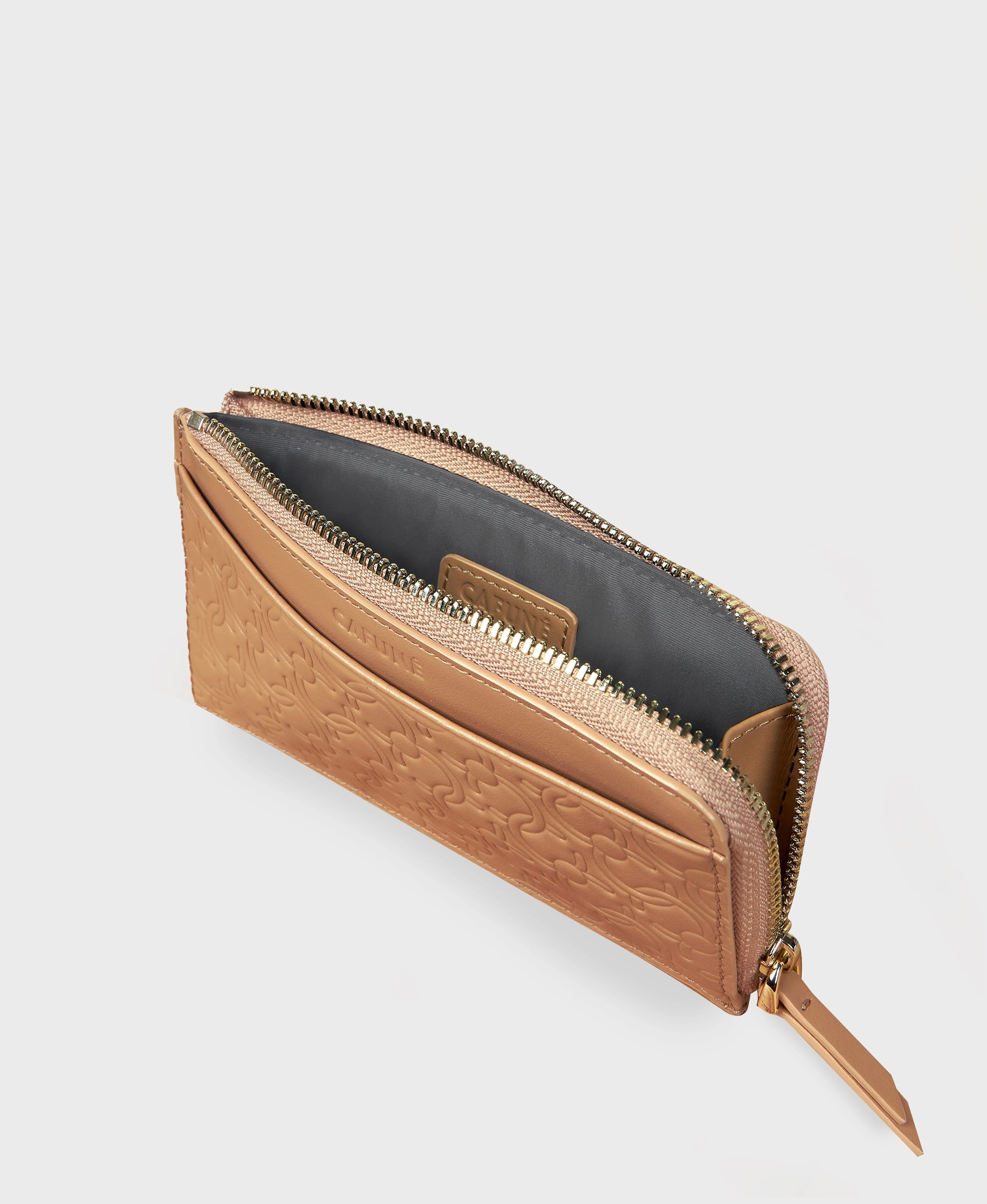 C-Lock L-Zip Cardholder - Camel - Image 3