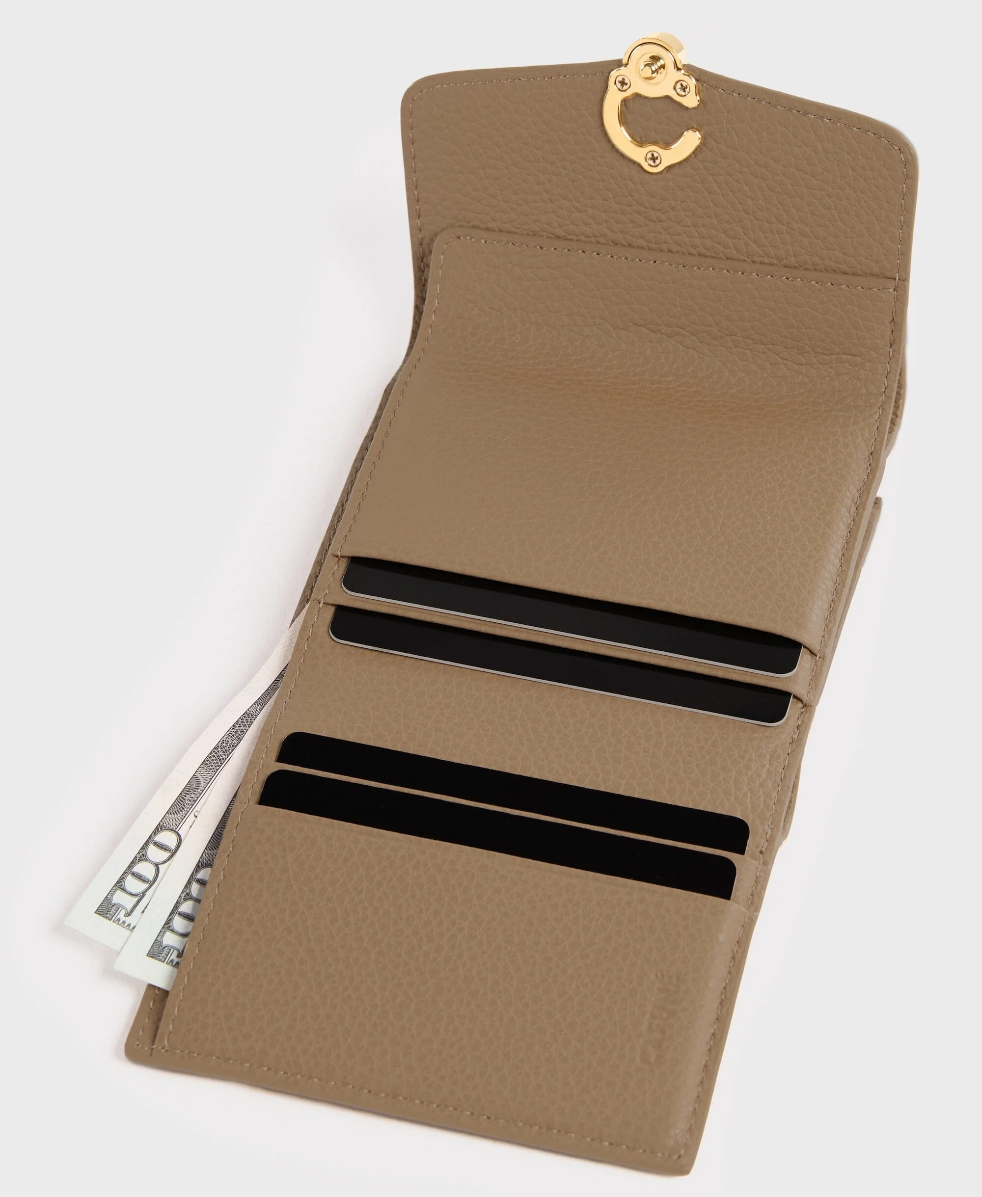 Double-C Wallet - Tan - Image 4