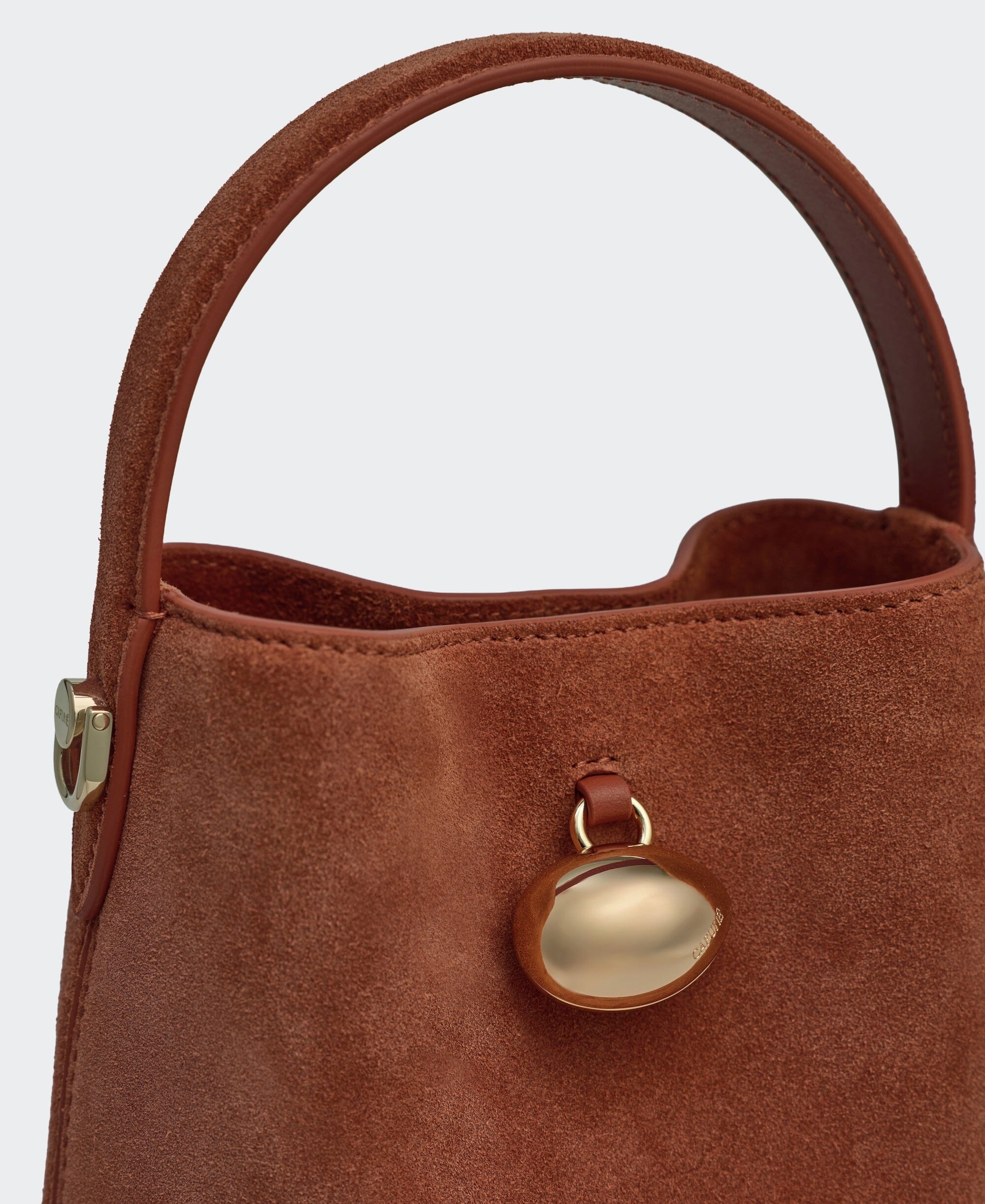 Mini Egg Bucket - Terracotta(Suede) - Image 3