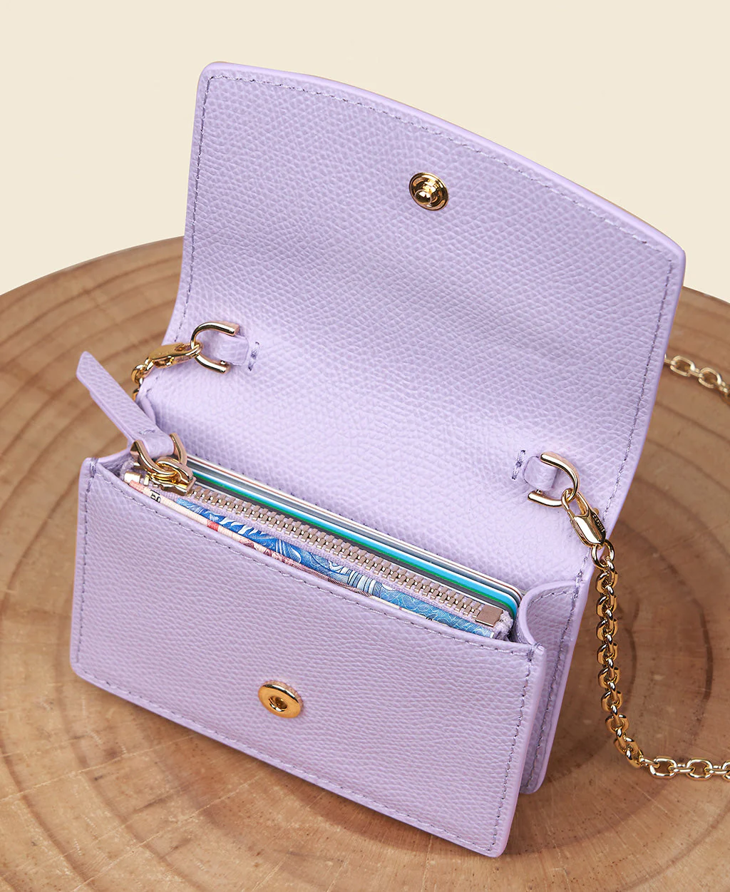 [Second Chance] Double-C Cardholder - Lilac - Image 4